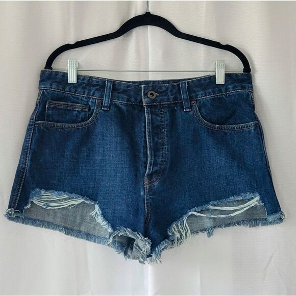 Free People High Waisted Jean Shorts - 31 - Picture 2 of 7